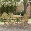 Garden Table Natural 31.50 x 27.56 in Bamboo