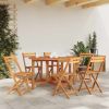 Patio Table 51.1"x35.4"x28.3" Solid Acacia Wood