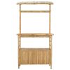 Outdoor Bar Table Natural 43.3 x 19.7 x 82.7 in Bamboo