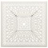 Patio Table White 35.4"x35.4"x28.7" Cast Aluminum