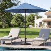 Concrete Patio Umbrella Base with Rattan Pattern for Lawn