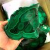 Natural Malachite Slice Stones Polished Raw Malachite Plate Stones Decor, Suitable for Boys And Girls' Birthday Gifts, Valentine'S Day Gifts