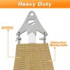 Super Ring 20'x20'x20' Beige Triangle Sun Shade Sail, Commercial Grade UPF50 Canopy, 280 GSM Heavy Duty Fabric, 98% UV Blockage