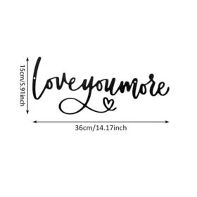 Wall Fixed Metal "Loveyoumore" (Option: Style1)